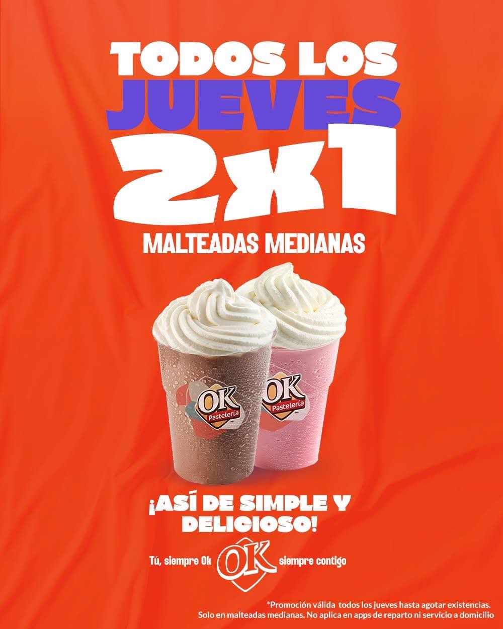 Jueves de 2x1 en malteadas 