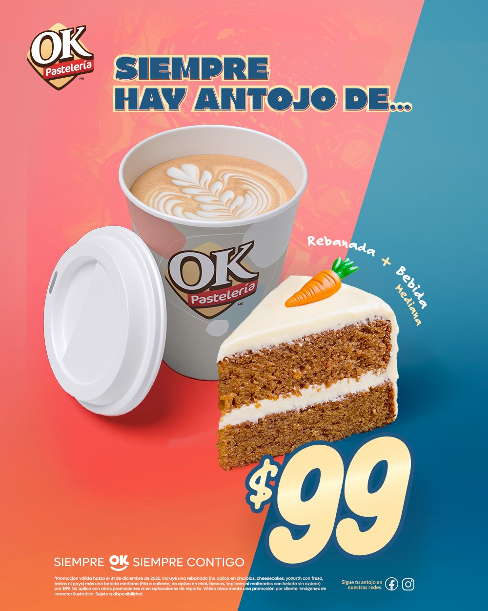 Combo Rebanada + bebida mediana